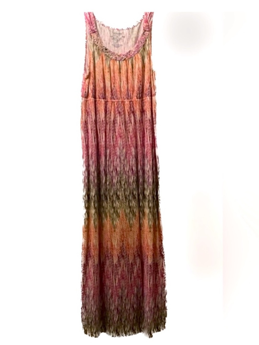 Sonoma Life & Style Multi-Color Sleeveless Maxi Dress~Size M Petite